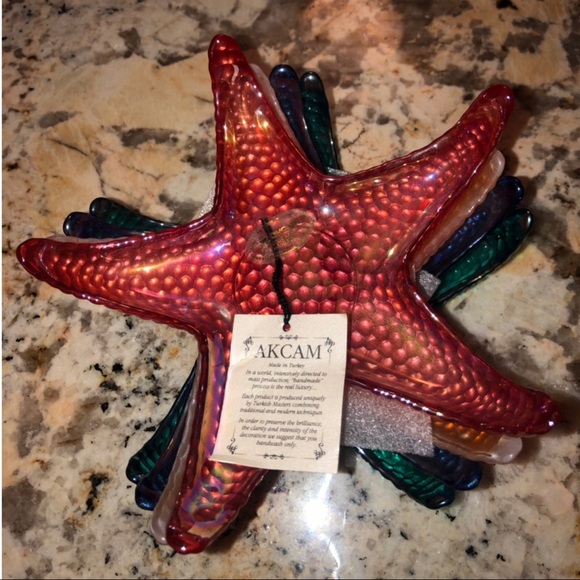 Other - AKCAM - Made in Turkey Starfish Glass Decor